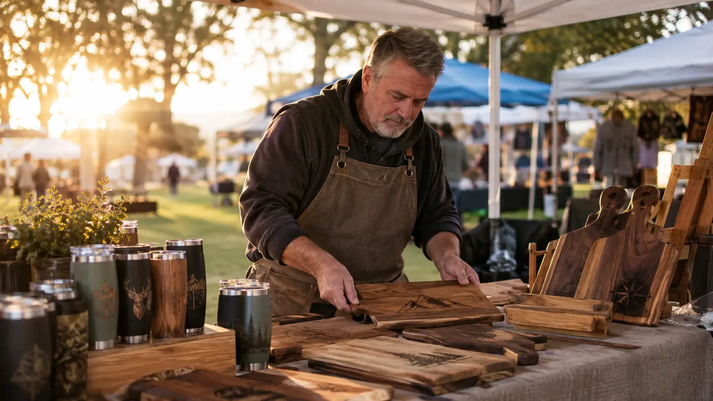 10 Reasons a 40W Diode Laser Suits a Craft Fair Booth