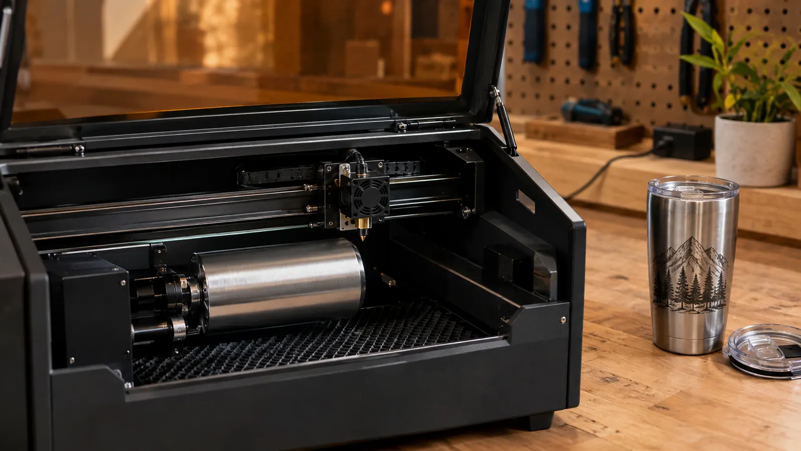 10 Reasons a Rotary Attachment Opens Up Tumbler Engraving